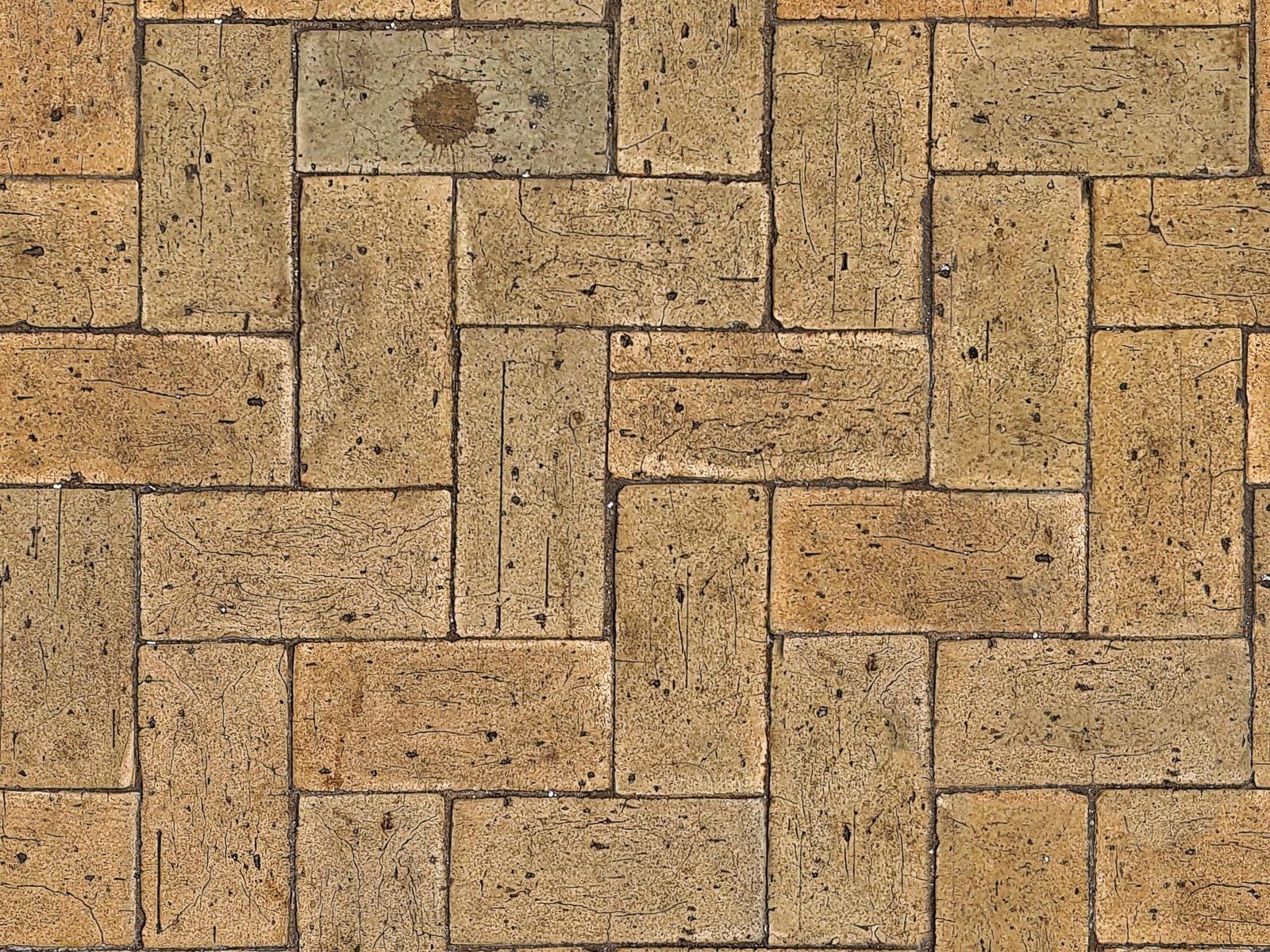 Paver patio — clean & re-sand — after cleaning